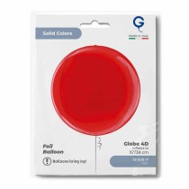 Palloncino in Foil 22" Sfera Rossa 4D "Globe Red" Sfere "Solid Color Globe"