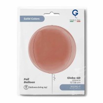 Palloncino in Foil 15" Sfera Rose Gold 4D "Globe Rose Gold" Sfere "Solid Color Globe"