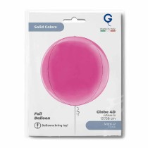 Palloncino in Foil 15" Sfera Fucsia 4D "Globe Hot Pink" Sfere "Solid Color Globe"
