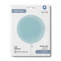 Palloncino in Foil 15" Sfera Celeste 4D "Globe Pastel Blue" Sfere "Solid Color Globe"