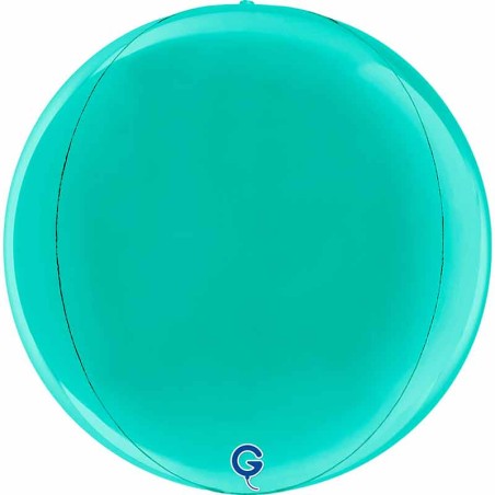Palloncino in Foil 15" Sfera Tiffany 4D "Globe Tiffany" Sfere "Solid Color Globe"