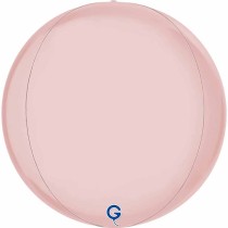 Palloncino in Foil 15" Sfera Rosa Satinato 4D "Globe" Sfere "Solid Color Globe"