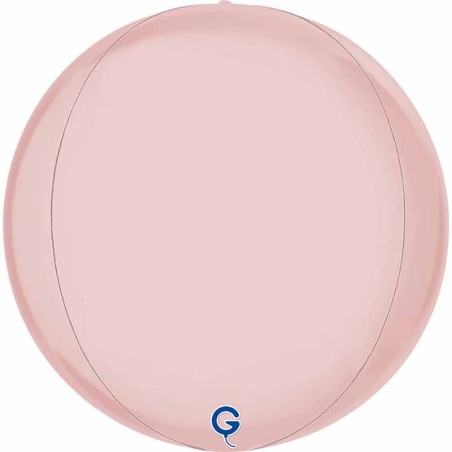 Palloncino in Foil 15" Sfera Rosa Satinato 4D "Globe" Sfere "Solid Color Globe"