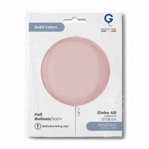 Palloncino in Foil 15" Sfera Rosa Satinato 4D "Globe" Sfere "Solid Color Globe"