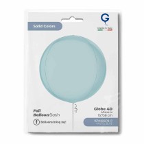 Palloncino in Foil 15" Sfera Celeste Satinato 4D "Globe" Sfere "Solid Color Globe"