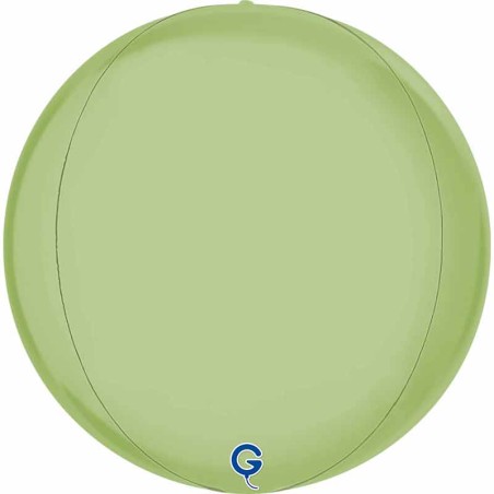 Palloncino in Foil 15" Sfera Verde Oliva Satinato 4D "Globe" Sfere "Solid Color Globe"