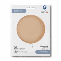 Palloncino in Foil 15" Sfera Cipria Satinato 4D "Globe" Sfere "Solid Color Globe"