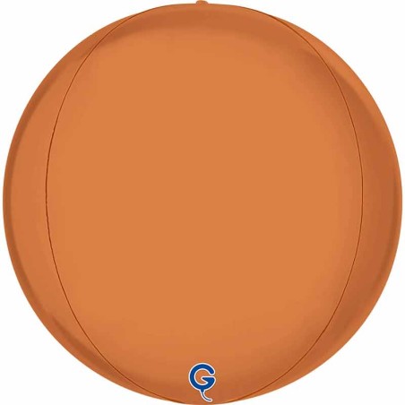 Palloncino in Foil 15" Sfera Caramello Satinato 4D "Globe" Sfere "Solid Color Globe"