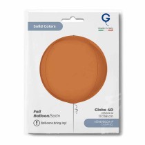 Palloncino in Foil 15" Sfera Caramello Satinato 4D "Globe" Sfere "Solid Color Globe"