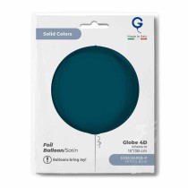 Palloncino in Foil 15" Sfera Blu Petrolio Satinato 4D "Globe" Sfere "Solid Color Globe"