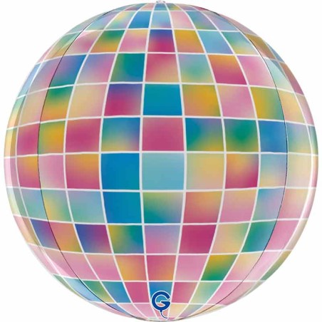 Palloncino in Foil 15" Sfera Stroboscopica Arcobaleno 4D "Globe Strobo" Sfere Fantasia "Globe"