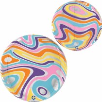 Palloncino in Foil 15" Sfera Marmorizzata 4D "Globe Marble" Sfere Fantasia "Globe"