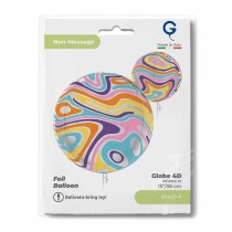 Palloncino in Foil 15" Sfera Marmorizzata 4D "Globe Marble" Sfere Fantasia "Globe"