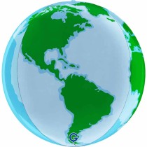 Palloncino in Foil 15" Sfera Mondo 4D "Globe Earth" Sfere Fantasia "Globe"
