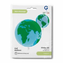 Palloncino in Foil 15" Sfera Mondo 4D "Globe Earth" Sfere Fantasia "Globe"