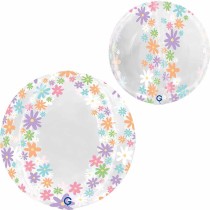 Palloncino in Foil 19" Sfera 4D Margherite "Globe Daisies" Natura Grabo