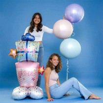 Palloncino in Foil 67" Standups Pacco Regalo "Gift Boxes" Happy Birthday Grabo