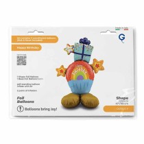 Palloncino in Foil 66" Standups Happy Birthday "Rainbow Cupcake" Happy Birthday Grabo