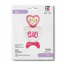 Palloncino in Foil 38" Standups Cuore "Baby Girl" Nascita e Battesimo Grabo