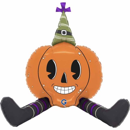 Palloncino in Foil 37" Standups Zucca di Halloween "Vintage Pumpkin" Halloween Grabo