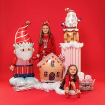 Palloncino in Foil 31" Standups Babbo Natale "Ho Ho Ho Santa" Natale e Capodanno Grabo