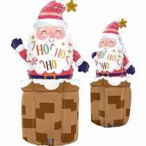 Palloncino in Foil 31" Standups Babbo Natale "Ho Ho Ho Santa" Natale e Capodanno Grabo