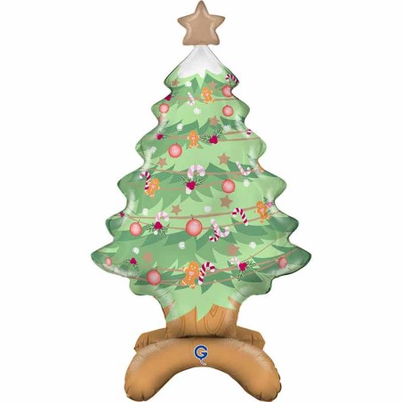 Palloncino in Foil 38" Standups Albero di Natale "Christmas Tree" Natale e Capodanno Grabo
