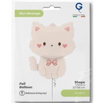 Palloncino in Foil 29" Super Shape Gattino Rosa "Coquette Cat" Animali Grabo