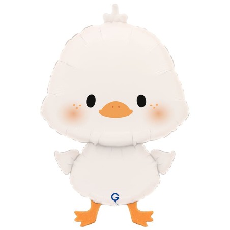 Palloncino in Foil 26" Super Shape Anatroccolo "White Duckling" Animali Grabo