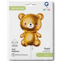 Palloncino in Foil 37" Super Shape Orsetto Animali Grabo