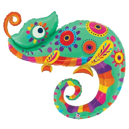 Palloncino in Foil 50" Super Shape Camaleonte "Chameleon" Animali Grabo