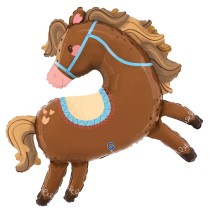 Palloncino in Foil 48" Super Shape Cavallo "Lovely Horse" Animali Grabo