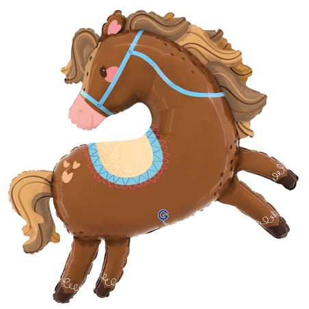 Palloncino in Foil 48" Super Shape Cavallo "Lovely Horse" Animali Grabo