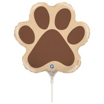 Palloncino in Foil 14" Mini Shape Zampetta "Dog Paw" Animali Grabo