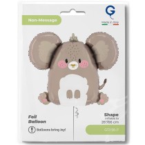 Palloncino in Foil 35" Super Shape Topo "Tiny Mouse" Animali Grabo