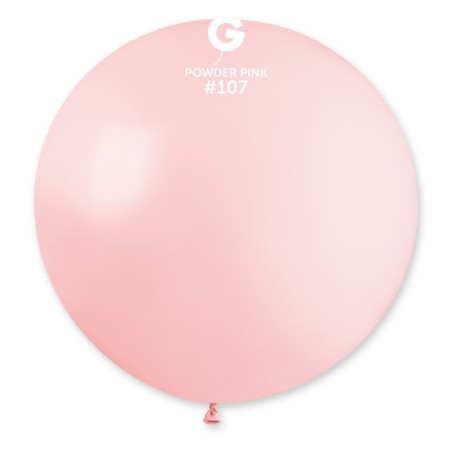 Palloncino in Lattice 31" G30 Rosa Polvere "Powder Pink 107" Gemar Standard 31" G30
