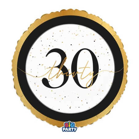 Palloncino in Foil 18" Happy Birthday 30 Anni "Prestige" 30 Anni