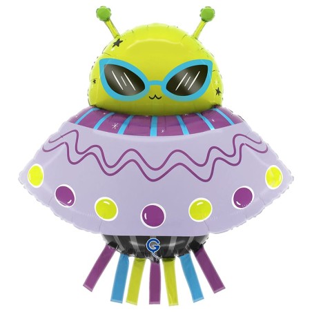 Palloncino in Foil 38" Super Shape Alieno "Funky Alien" Generici Grabo