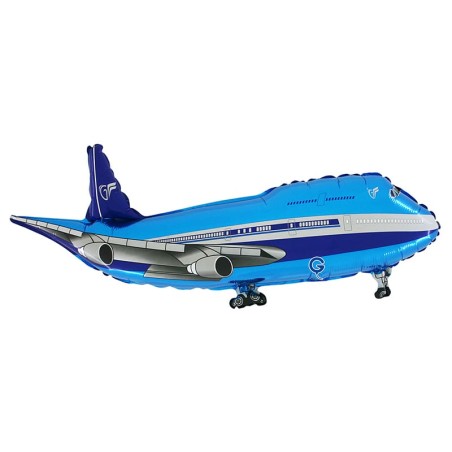 Palloncino in Foil 39" Super Shape Aeroplano Blu "Airplane" Sport e Veicoli Grabo