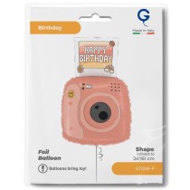 Palloncino in Foil 31" S.S. Polaroid di Compleanno "Happy Birthday" Generici Grabo