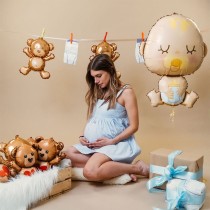 Palloncino in Foil 31" Super Shape Bimbo "Baby Shape" Nascita e Battesimo Grabo