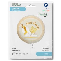 Palloncino in Foil 18" Santa Cresima Comunione e Cresima Grabo
