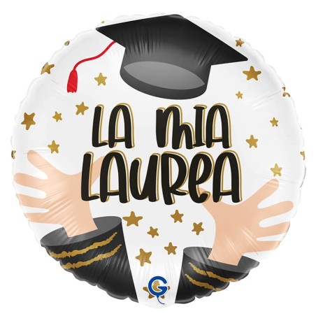 Palloncino in Foil 18" "La mia Laurea" Laurea Grabo
