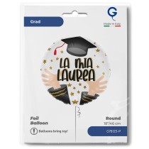 Palloncino in Foil 18" "La mia Laurea" Laurea Grabo