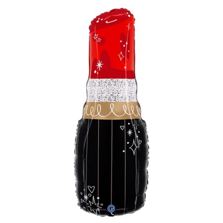 Palloncino in Foil 31" Super Shape Rossetto Rosso "Lipstick" Amore, Matrimonio o Anniversario Grabo