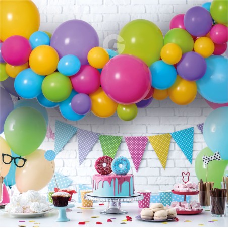 Kit Ghirlanda Palloncini Multicolor "DIY Garland Kit" 66pz Gemar "Diy Garland Kit"