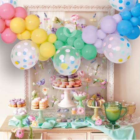 Kit Ghirlanda Palloncini Macaron Pois "DIY Garland Kit" 66pz Gemar "Diy Garland Kit"