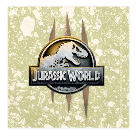Tovagliolo di Carta 33x33cm Jurassic World "Dinosauro" 20pz Jurassic World