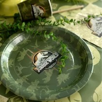 Piatto di Carta 23cm di Jurassic World "Dinosauro" 6pz Jurassic World