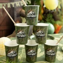 Bicchiere di Carta 250ml Jurassic World "Dinosauro" 6pz Jurassic World